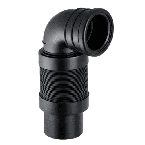 Geberit PE wandclosetbocht 90gr, flexibel