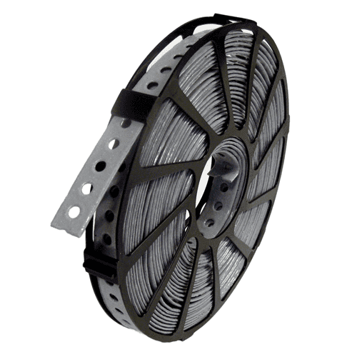 WaTech fixing tape grey, plasticised