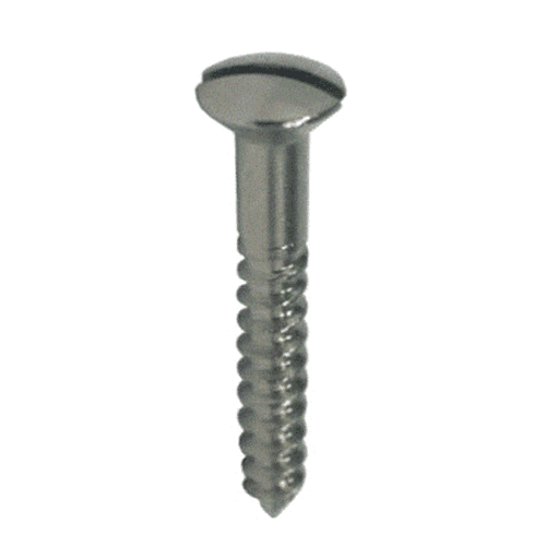 Wood screw brass nickel-plated