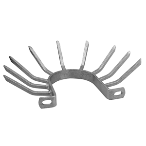 Hot dip galvanised anti-climb clamp