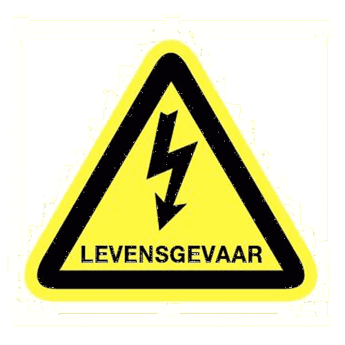 Bord PP 'hoogspanning'