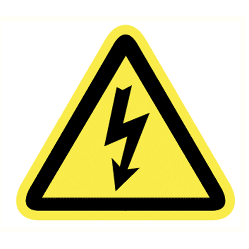 Sticker 'elektrische spanning'