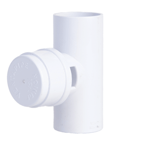 McAlpine T-stuk met Ventapipe Junior beluchter