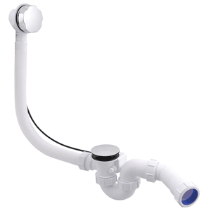 McAlpine badsifon met plug en flexibele overloop