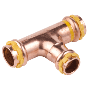 VSH SudoPress koper gas verloop T-stuk 3x pers