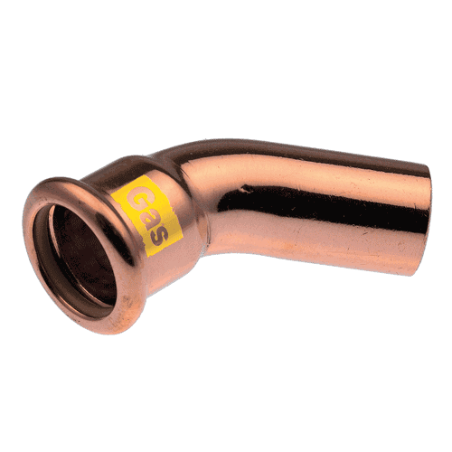VSH XPress koper gas bocht 45gr. pers x insteek