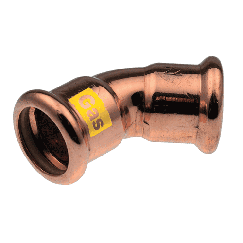 VSH XPress koper gas bocht 45gr. 2x pers