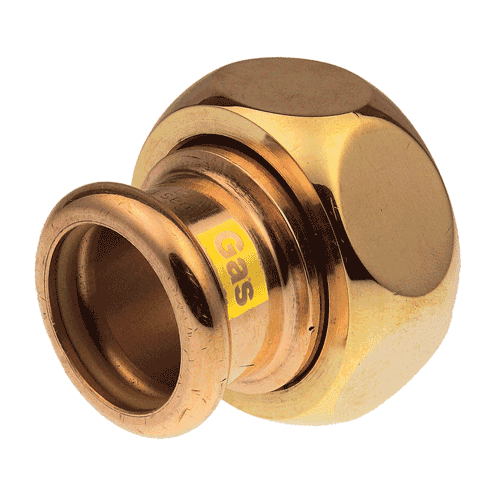 VSH XPress copper gas 2-part coupling, press x female thread