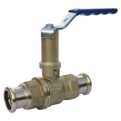 VSH Xpress PS550EL messing kogelafsluiter met verlengde spindel