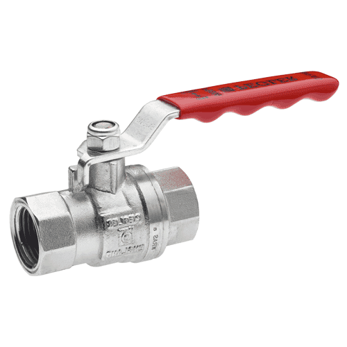 Apollo PB500PT messing kogelkraan met hendel - rood