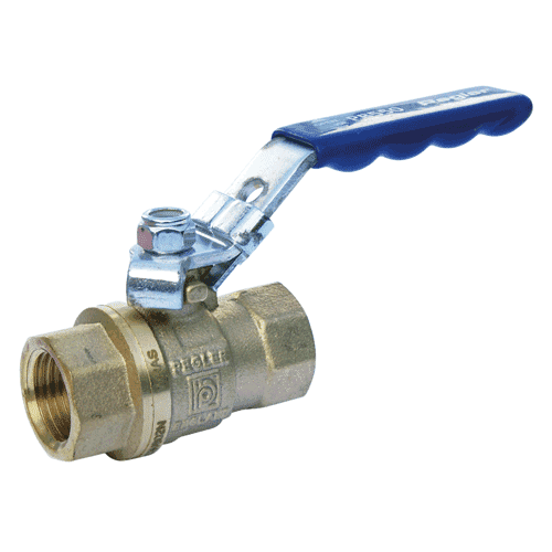 Apollo PB500PT messing kogelkraan met hendel - blauw