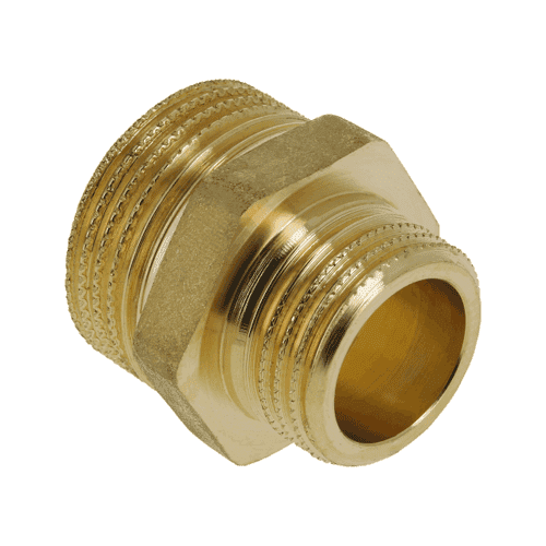 Verloop nippel (2x bu.dr.) messing