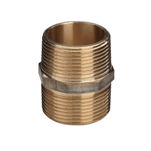 Viega dubbele nippel (2x bu.dr.) brons