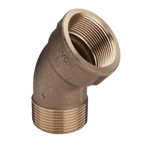 Viega knie 45gr (bu.dr. x bi.dr.) brons