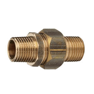 Viega 3-dl. koppeling conisch-dicht (2x bu.dr.) brons