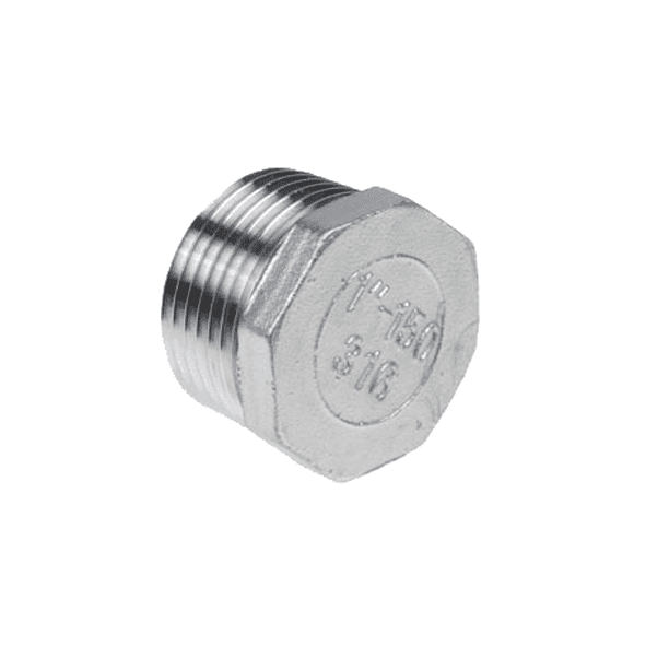 8-kant plug RVS 316