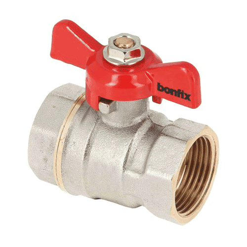 Bonfix kogelkraan met vlindergreep