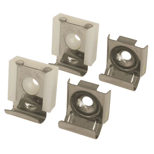 Spiegelklem RVS 4-voudige set