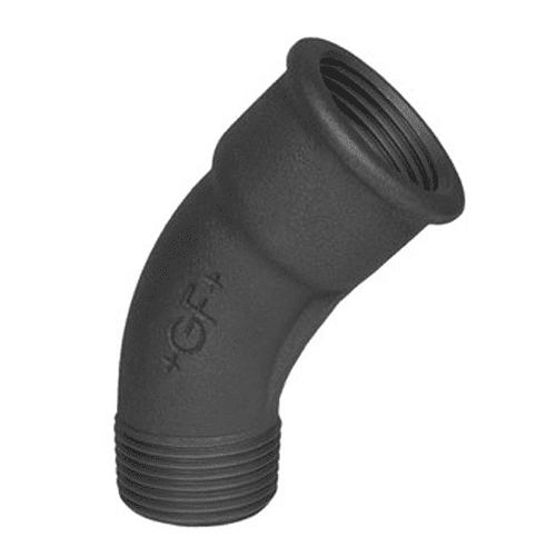 GF 40 malleable bocht 45gr (bi.dr. x bu.dr.)