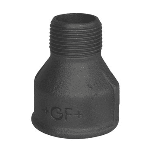 GF 246 malleable sok nippel, verlopend (bi.dr. x bu.dr.)