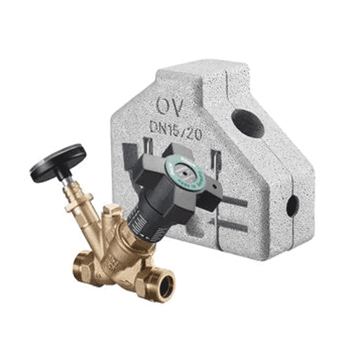Oventrop Aquastrom C stranginregelafsluiter + isolatie