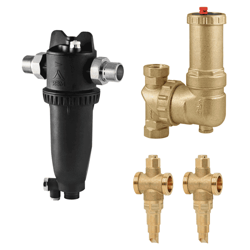 RBM lucht/vuil afscheider beveiliging set, monoblock warmtepomp