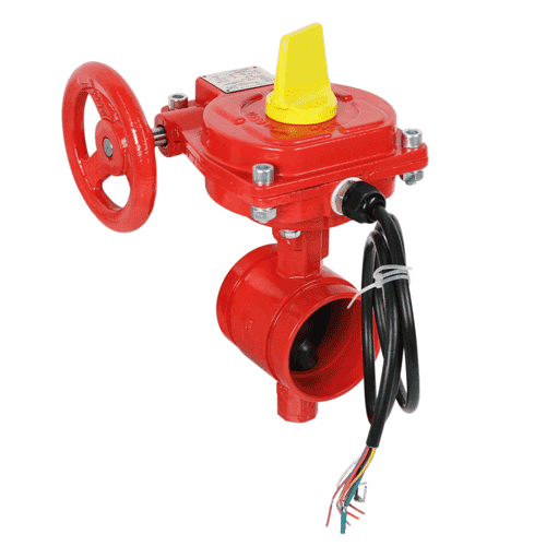 Sprinkler vlinderklep met pos.indicatie PN21