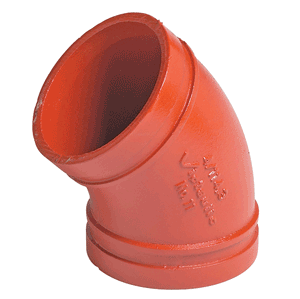 Victaulic bochten 45gr Style 11, oranje