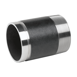 Victaulic verloopnippel Style 40 met BSPT-draad, zwart