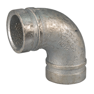 Victaulic bochten 90gr. Style 10, verzinkt