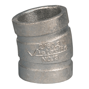 Victaulic bochten 11.25gr. Style 13, verzinkt