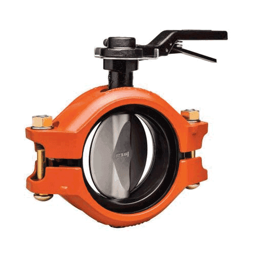 Victaulic vlinderkleppen Style 124, oranje