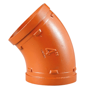 VSH Shurjoint groef bocht 45gr, oranje