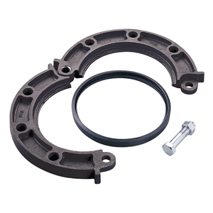 VSH Shurjoint groef flens adapter F-FL, zwart