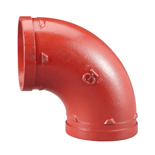 VSH Shurjoint groef bocht 90gr, rood