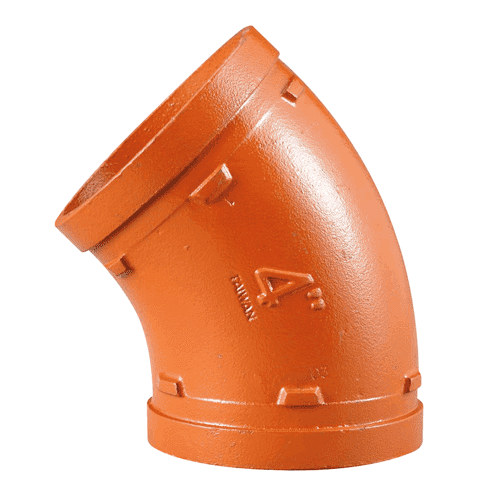 VSH Shurjoint groef bocht 45gr, rood