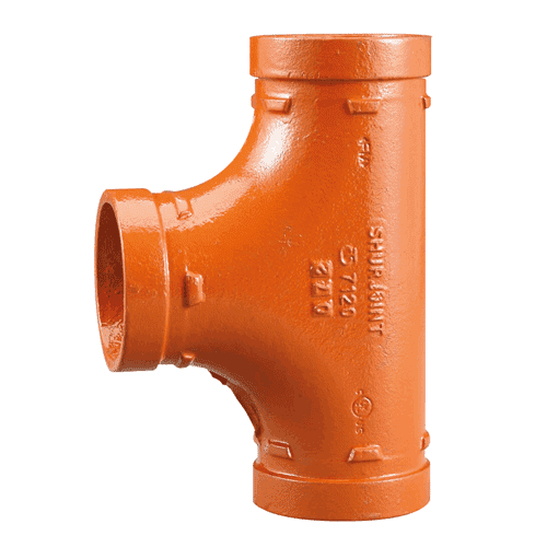 VSH Shurjoint groove T-piece, red