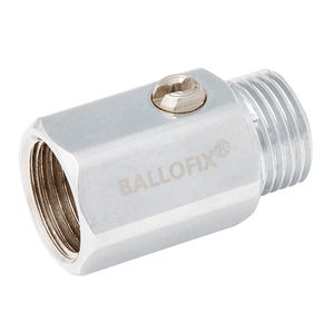 VSH Ballofix kogelafsluiter, bi.dr. x bu.dr., sleufbediening