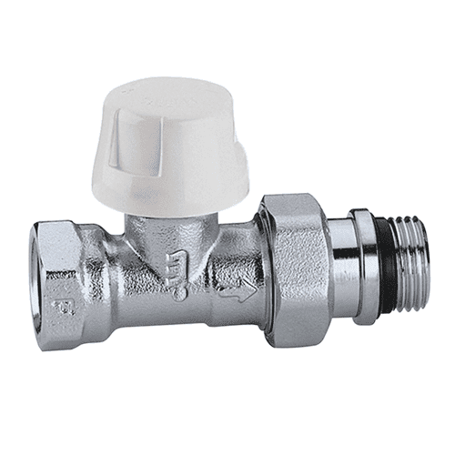 Caleffi thermostatisch radiatorventiel voor staalbuis, recht