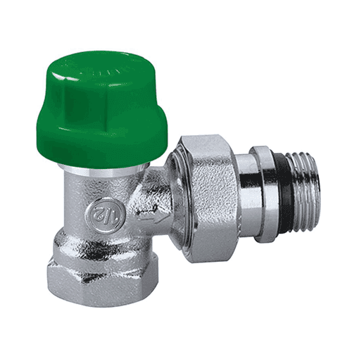 Caleffi DYNAMICAL® thermostatisch radiatorventiel, haaks, voor staalbuis