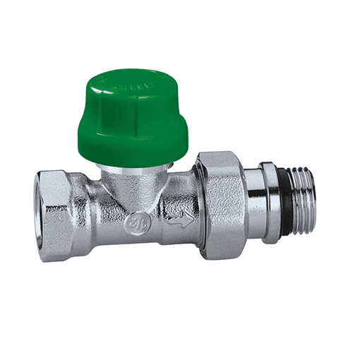 Caleffi DYNAMICAL® thermostatisch radiatorventiel, recht, voor staalbuis