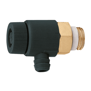 Caleffi mini ontluchter met richtbare aftap