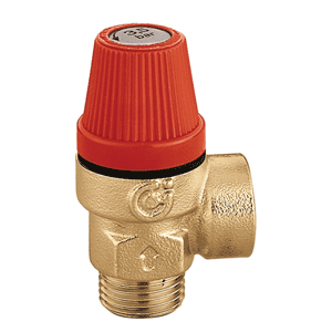 Caleffi veiligheidsklep buitendraad