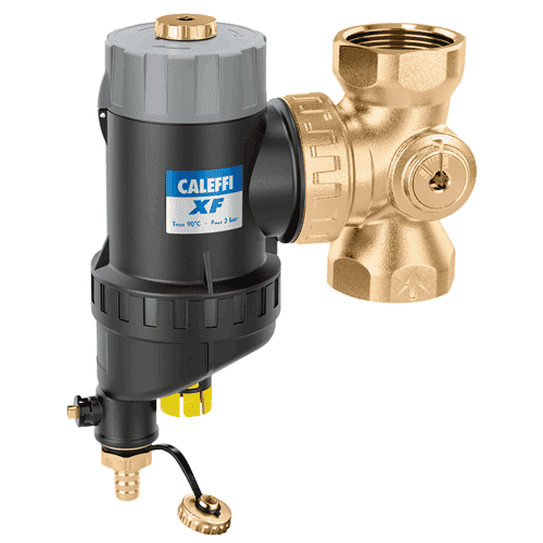 Caleffi XF magneet vuilafscheider met verstelbare bypass