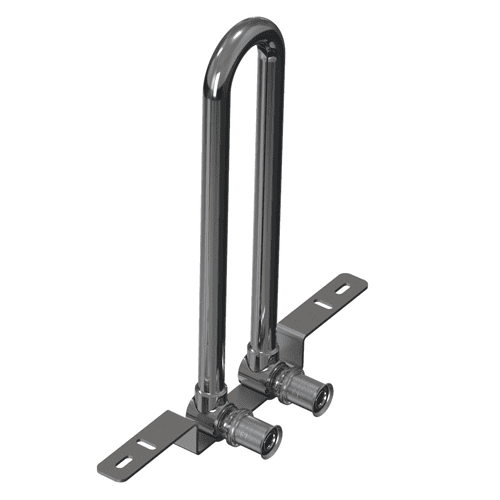 Wavin Tigris M dubbele radiatorbocht, muur