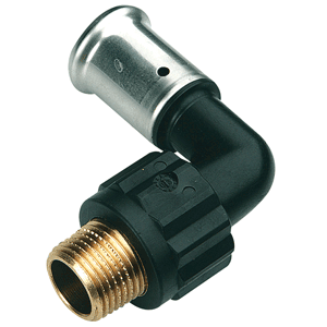 Henco elbow 90° press x male thread