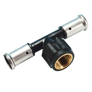 Henco, reducer Tee 90° 2 x press/female thread