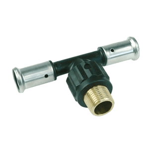 Henco, reducer Tee 90° 2 x press/male thread