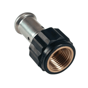 Henco, metal adaptor bush, press/female thread