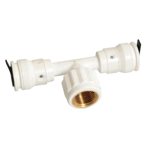 Henco Vision reducer Tee 90° 2 x push-fit/female thread
